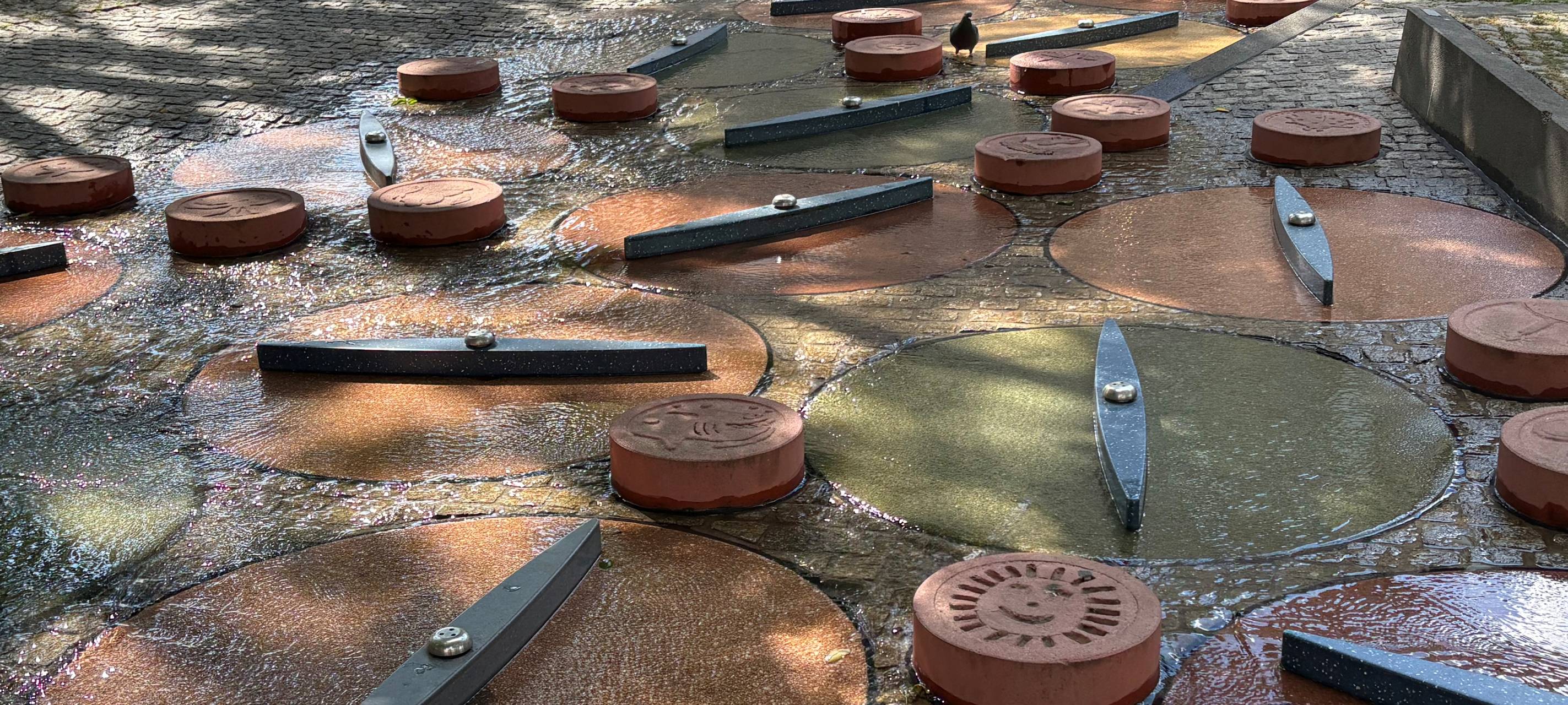 Wasserspielplatz in Essen läuft wieder