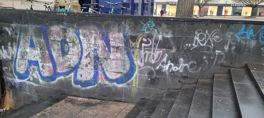 Graffitis in Essen - Stadt hilft bei der Entfernung