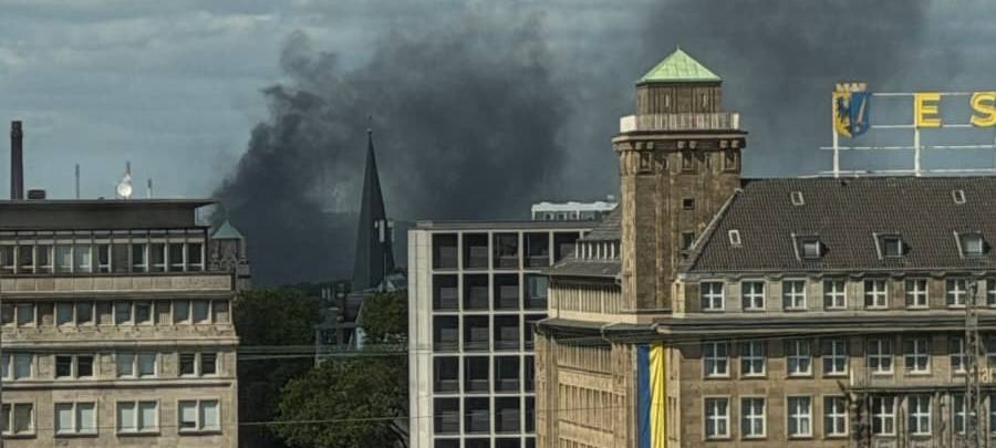 Rauchwolke in Essen: Ehemaliges Kutel-Gelände brennt wieder