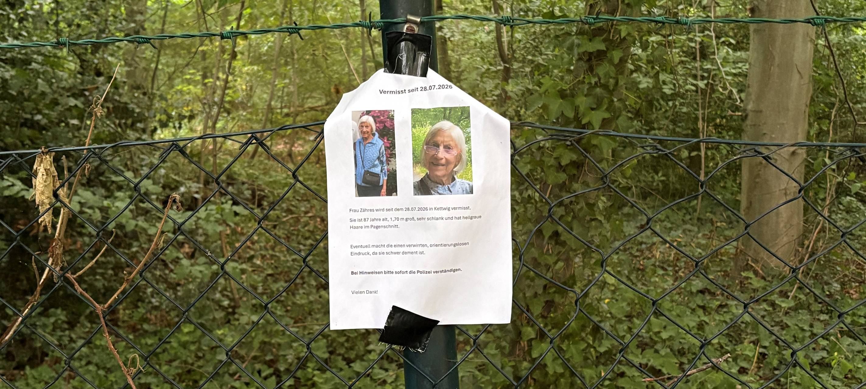 Seniorin aus Essen seit über einer Woche vermisst