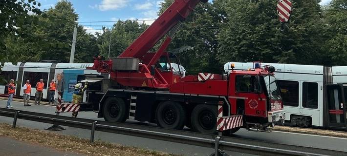 Kran der Feuerwehr Essen. Foto: Feuerwehr Essen
