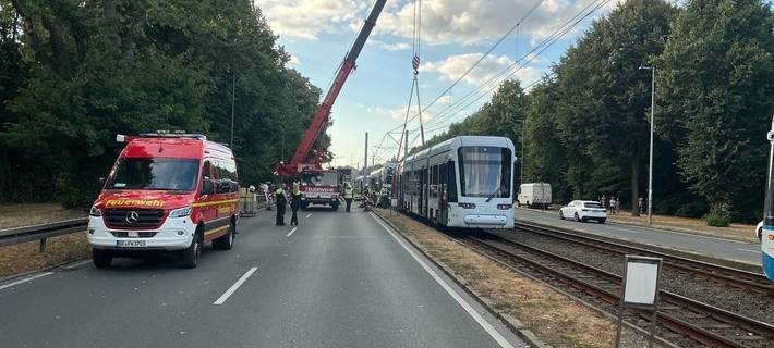 Blick auf die Einsatzstelle. Foto: Feuerwehr Essen