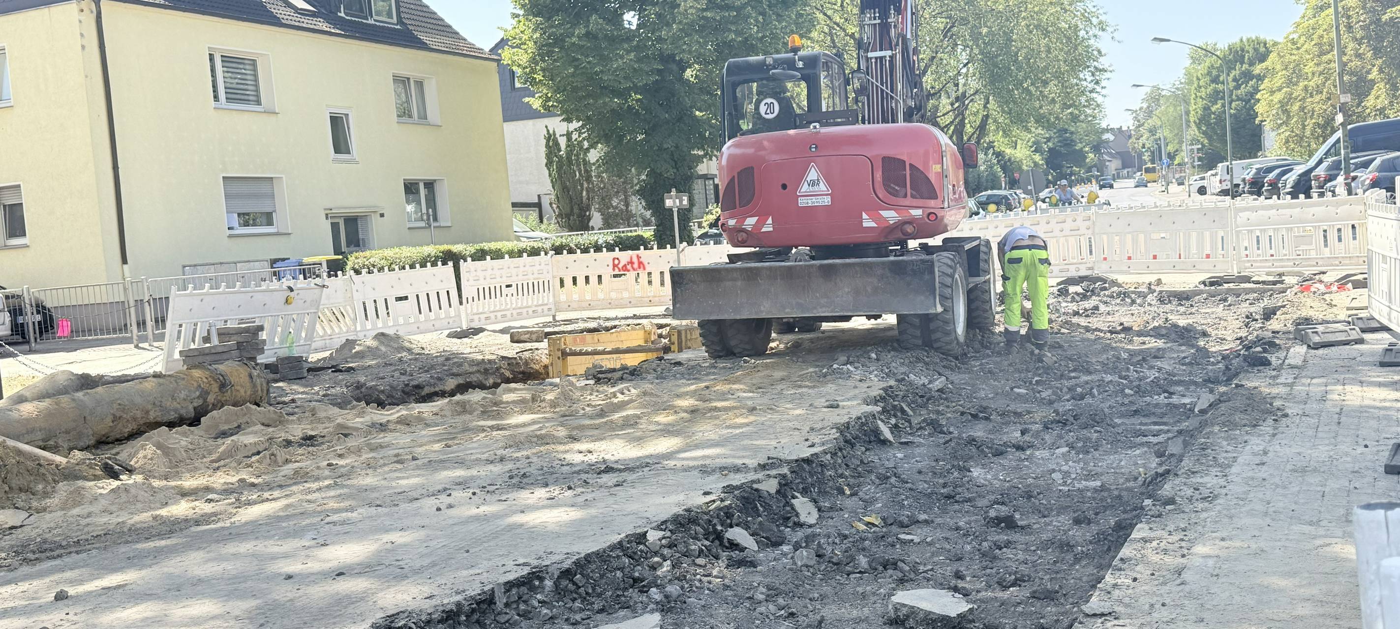 Bocholder Straße bleibt länger Baustelle