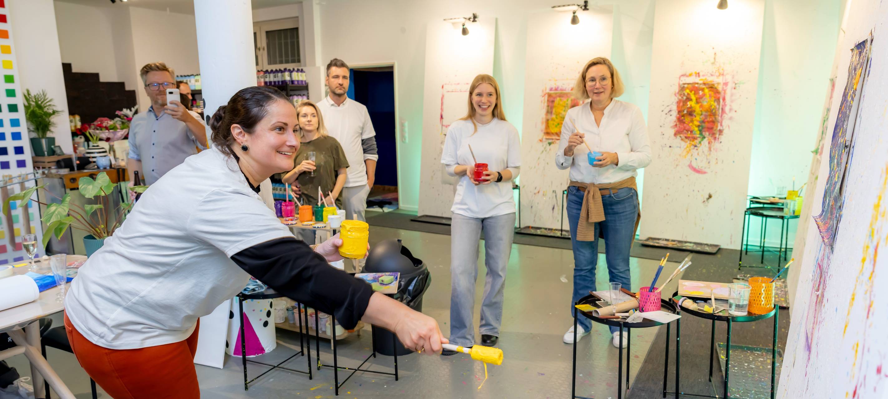 Action Painting in Essen - Kunst mal anders!