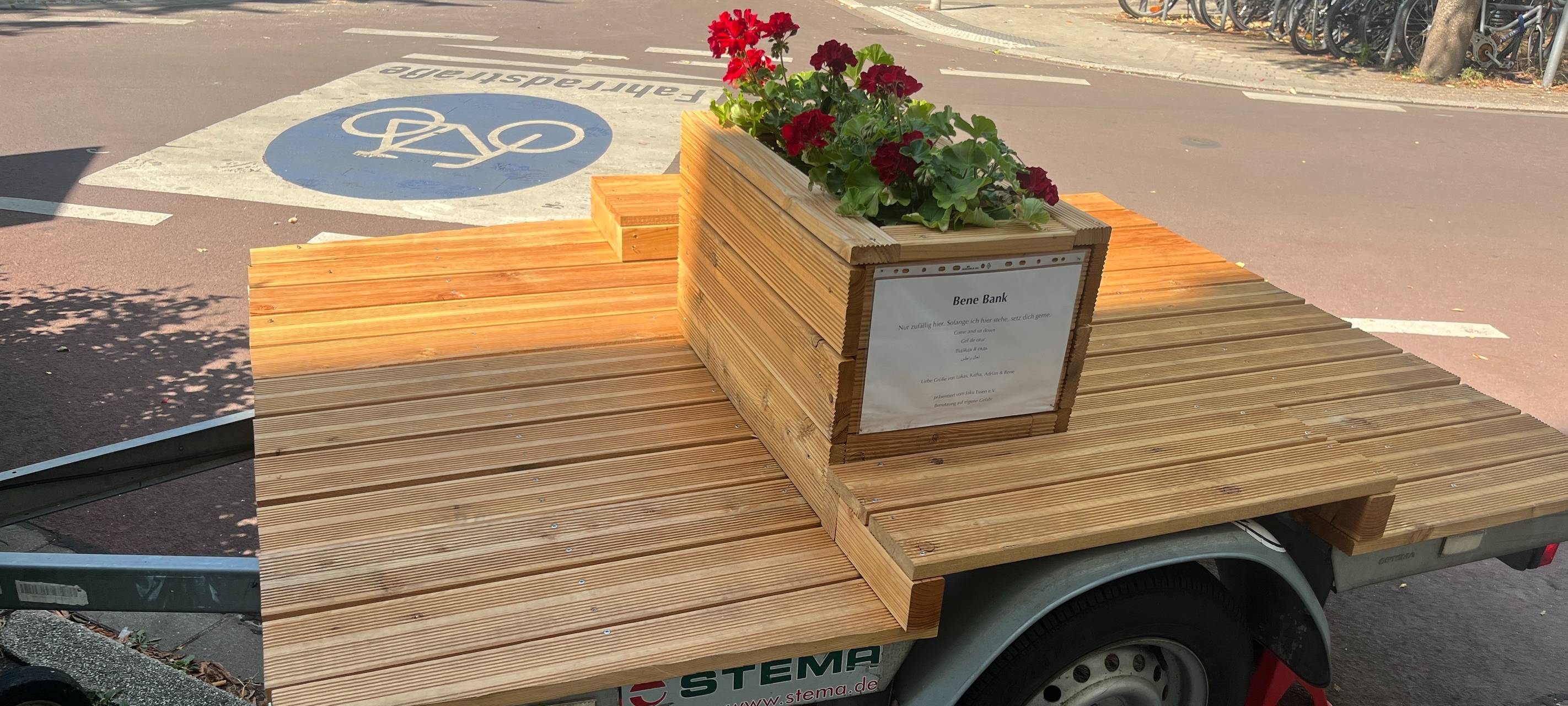 Mobile Bank lädt in Essen zum Verweilen ein