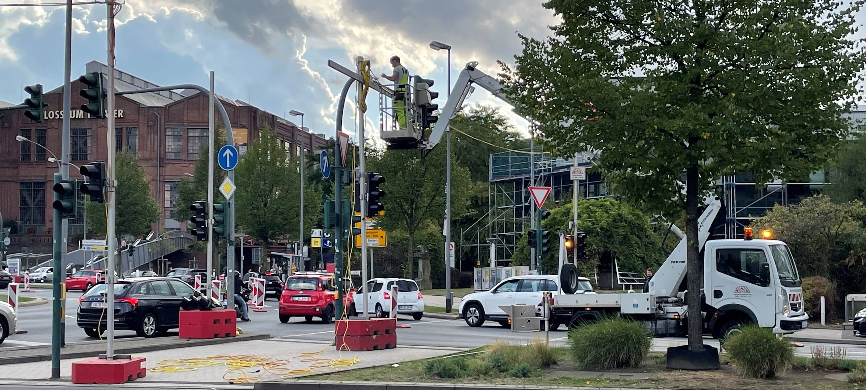 Ampelausfall am Berliner Platz in Essen