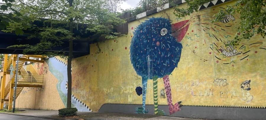 Zechenmauer in Essen bekommt frischen Anstrich - zum letzten Mal