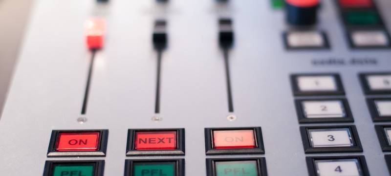 Mischpult Radio für Live-Sendung