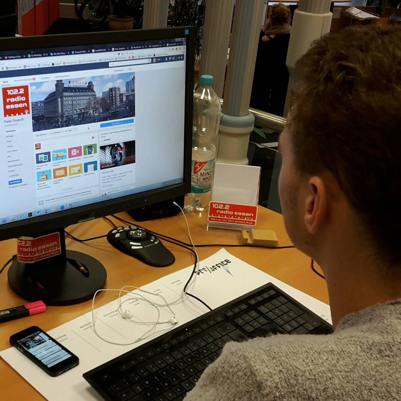Onlineabteilung bei Radio Essen