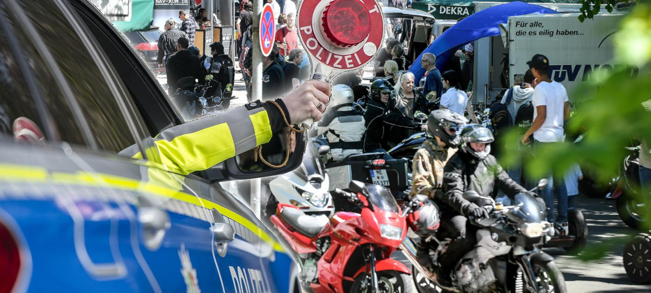 Sonderkontrolle in Essen: Polizei überprüft Motorradfahrer