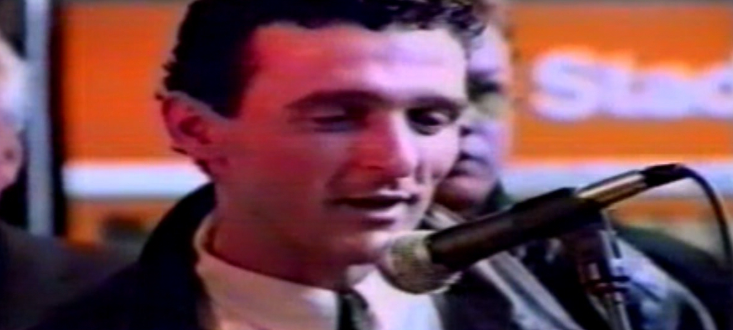 Kostas Mitsalis beim Sendestart von Radio Essen