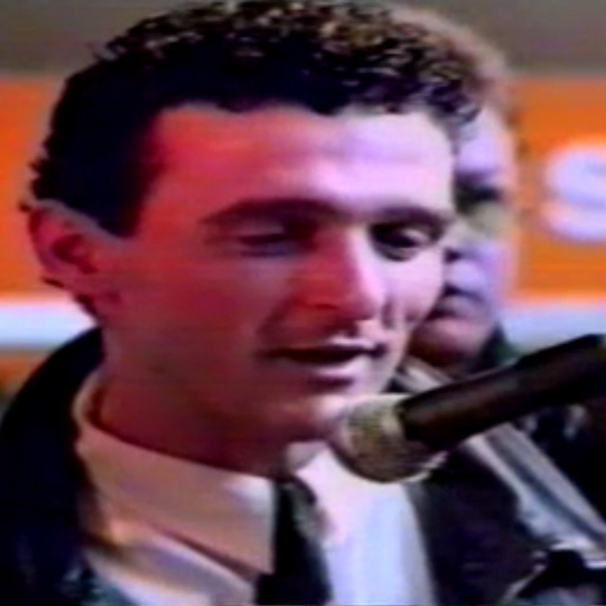 Kostas Mitsalis beim Sendestart von Radio Essen