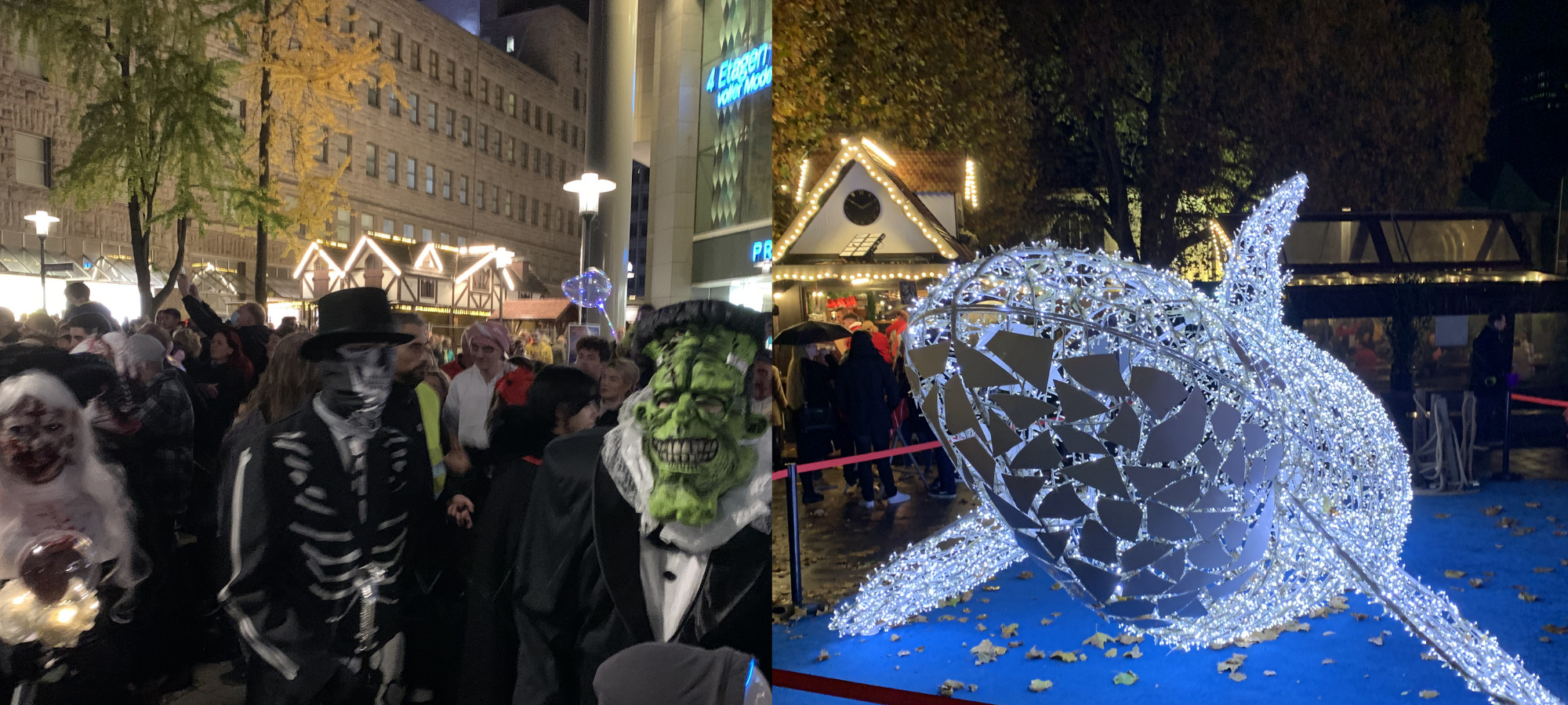 Essen: Halloween-Parade und Lichtwochen-Eröffnung in der Innenstadt