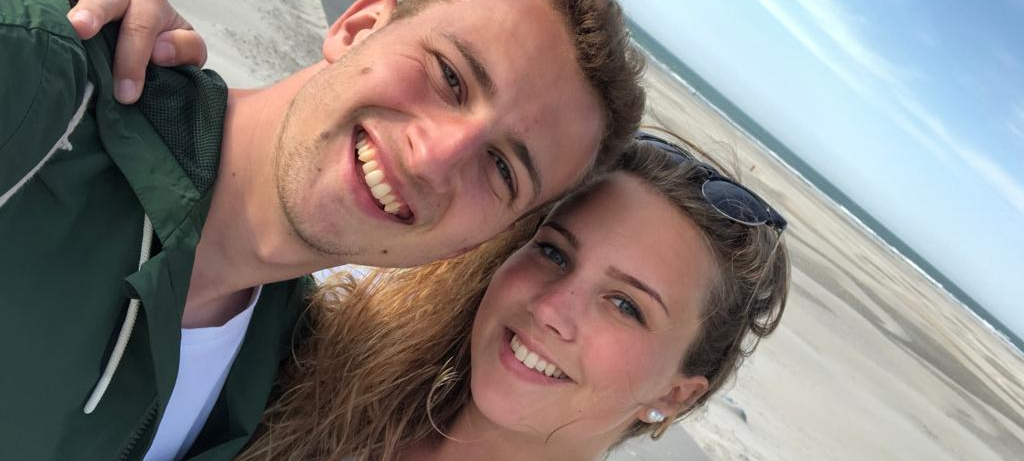 Joshua Windelschmidt mit seiner Freundin Anna-Lena