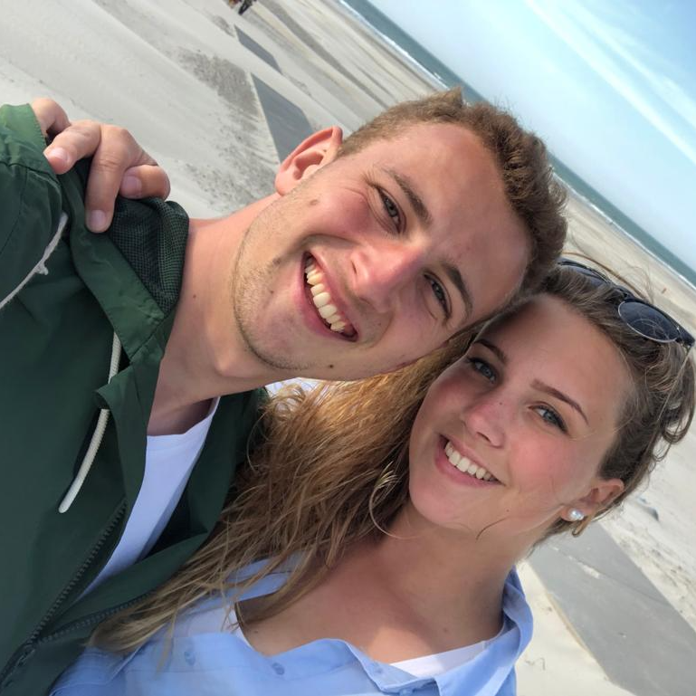 Joshua Windelschmidt mit seiner Freundin Anna-Lena