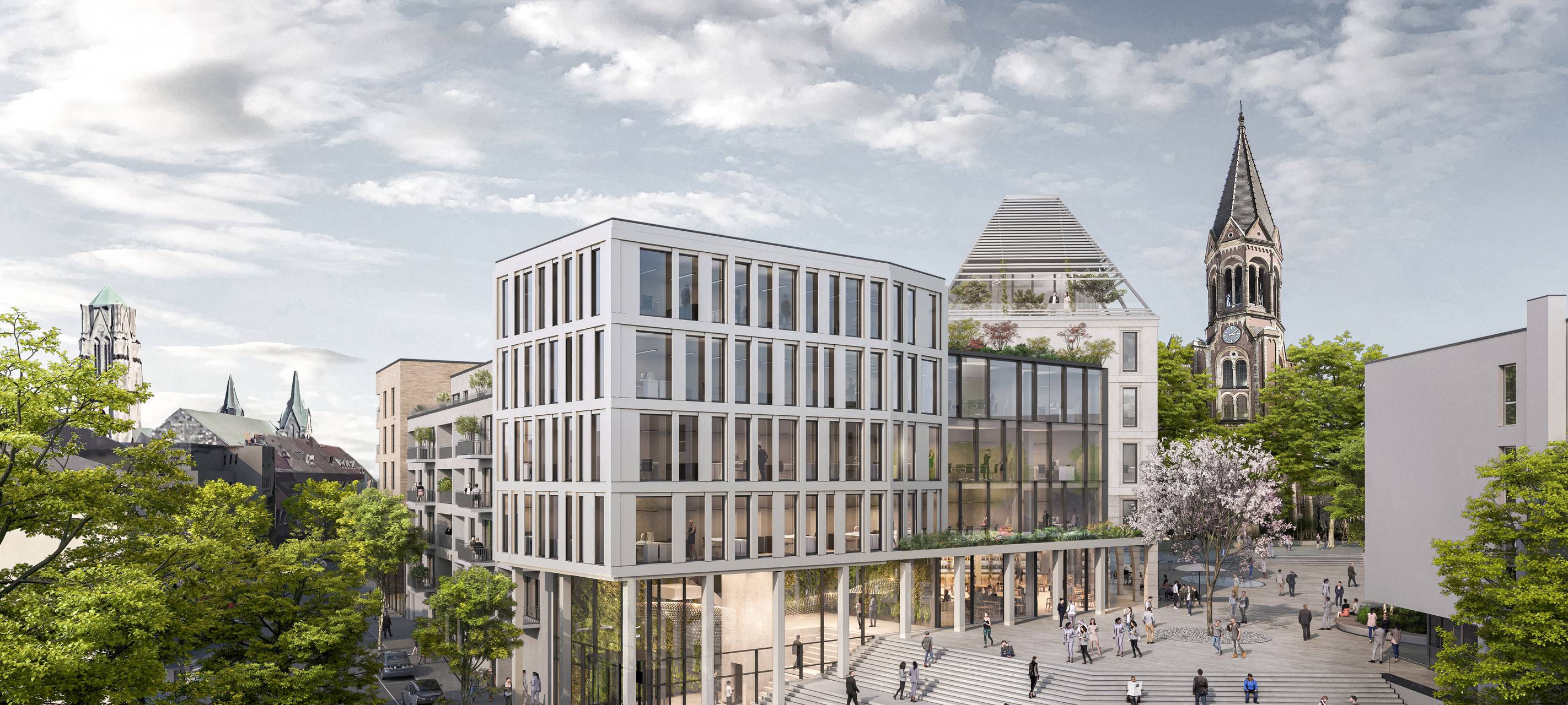 Neubau Wohnkomplex Weberplatz Essen