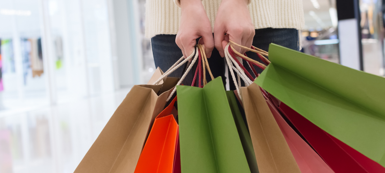 Einkaufstüten zum Shoppen