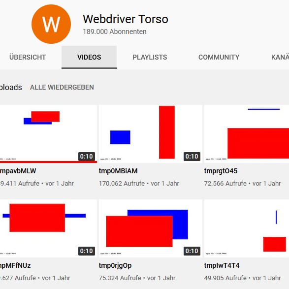 Der merkwürdige Test-Kanal bei YouTube mit Piep-Tönen und rot-blauen Vierecken galt lange als Internet-Mythos, hat aber eine einfache Erklärung.