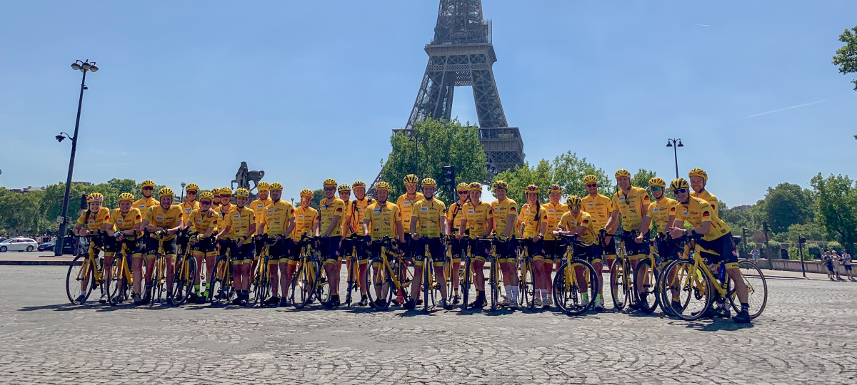 Von Essen nach Paris: Fahrrad fahren für den guten Zweck