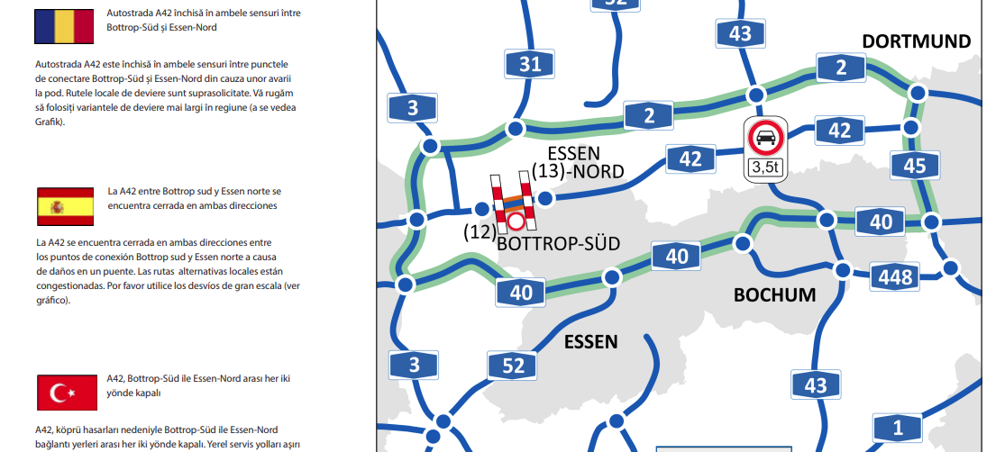 A42-Sperrung in Essen: Experten beraten alle zwei Wochen