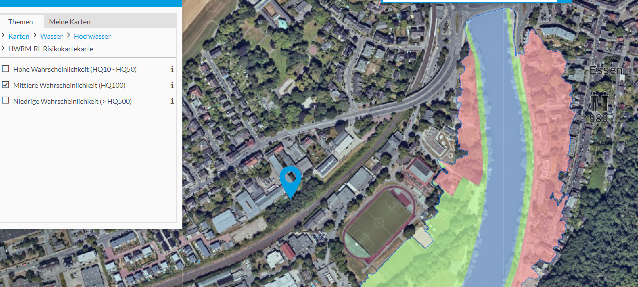 Hochwassergefahr in Essen: Pegel in der Ruhr steigen weiter an