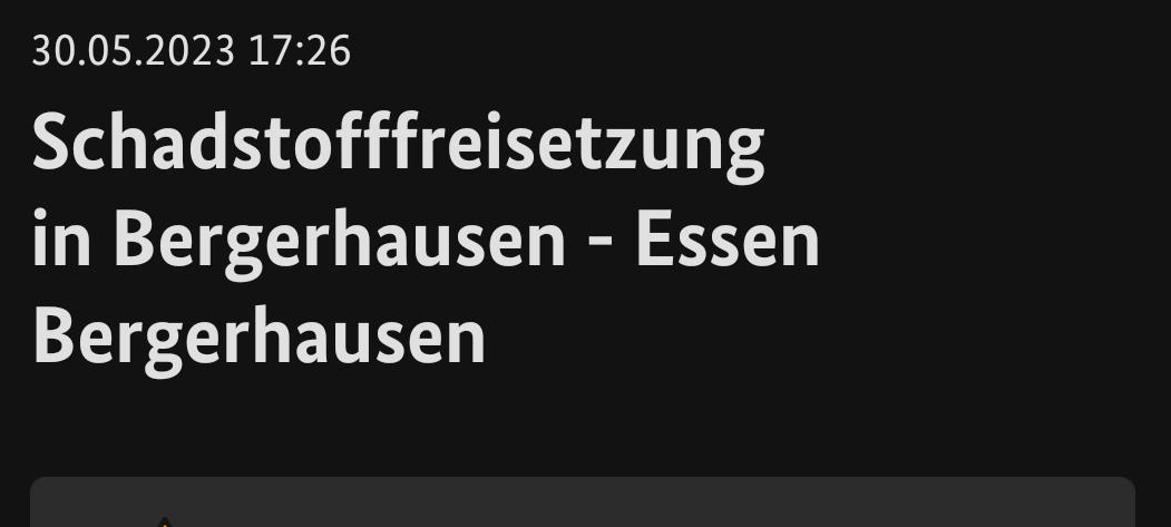 Gas tritt in Essen aus - Häuser müssen geräumt werden