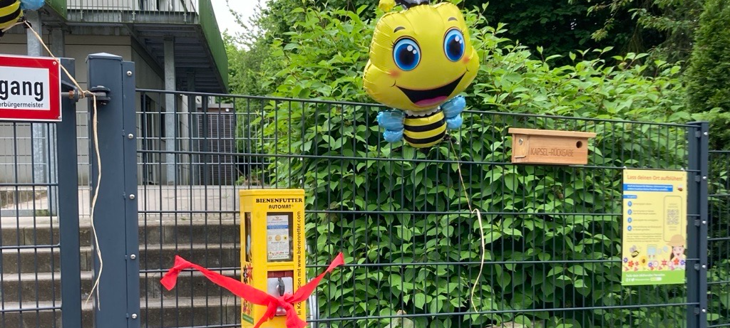 Aus Kaugummiautomat in Essen wird Futterspender: Bienen bekommen Hilfe