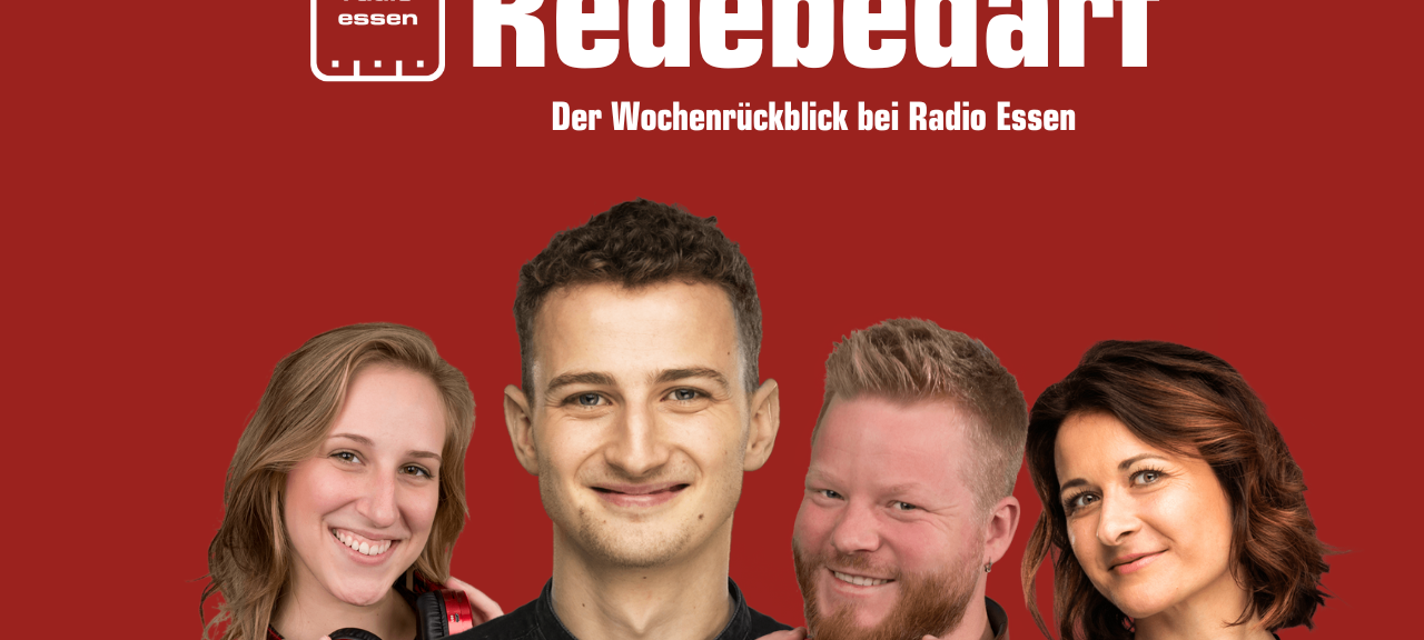 Der Podcast Redebedarf bei Radio Essen - jede Woche mit Joshua Windelschmidt und einem Frühschicht-Duo.