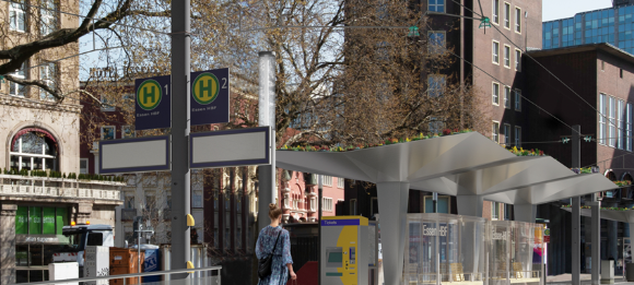 Neue Haltestelle "Essen Hauptbahnhof" soll grünes Dach bekommen