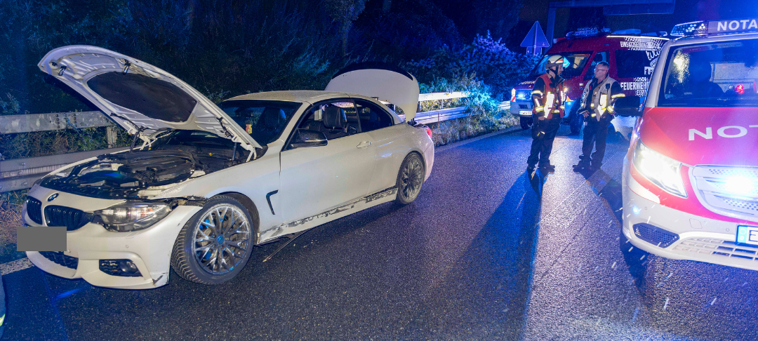 Unfall in Essen auf Autobahn: Autofahrer verliert Kontrolle