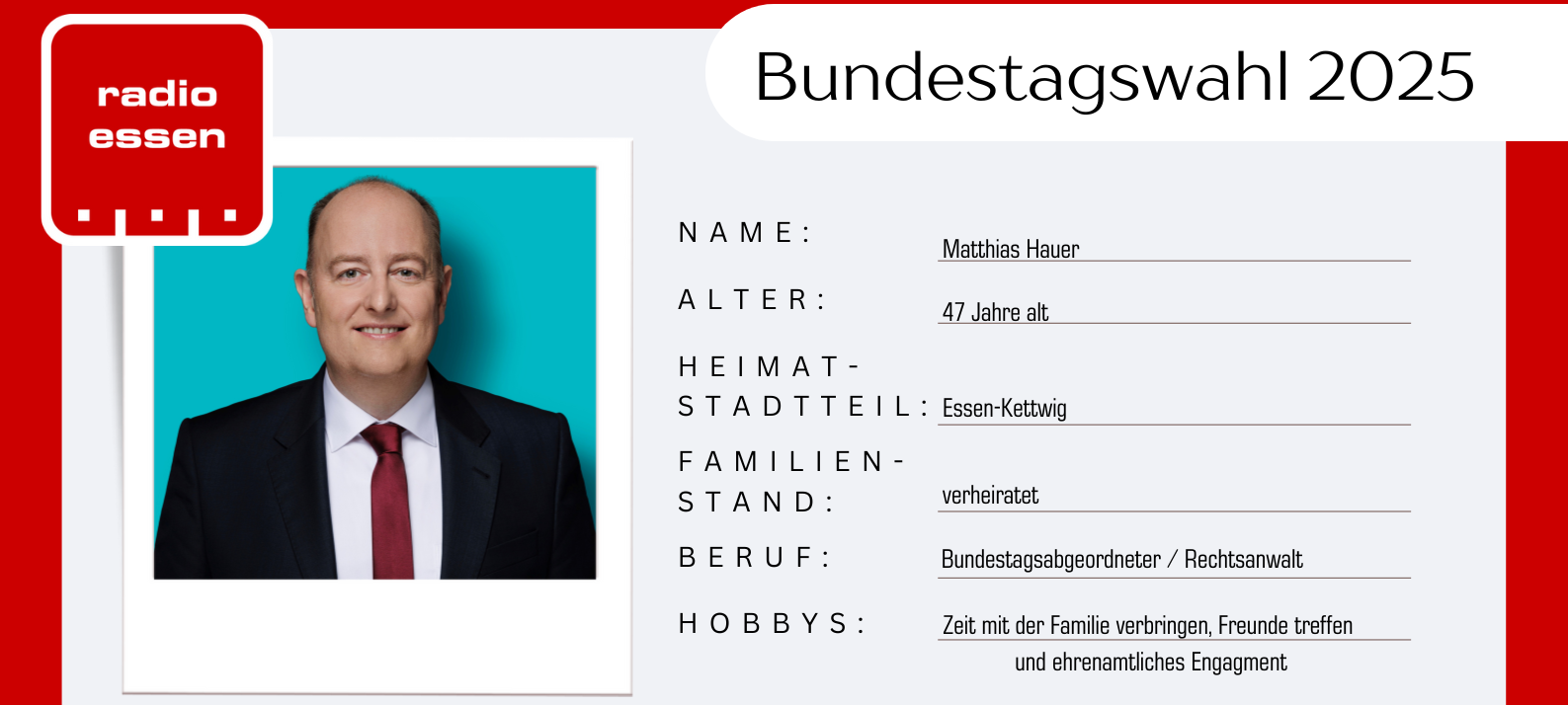 Bundestagswahl 2025 in Essen: Das sind die Kandidaten aus dem Wahlbezirk III