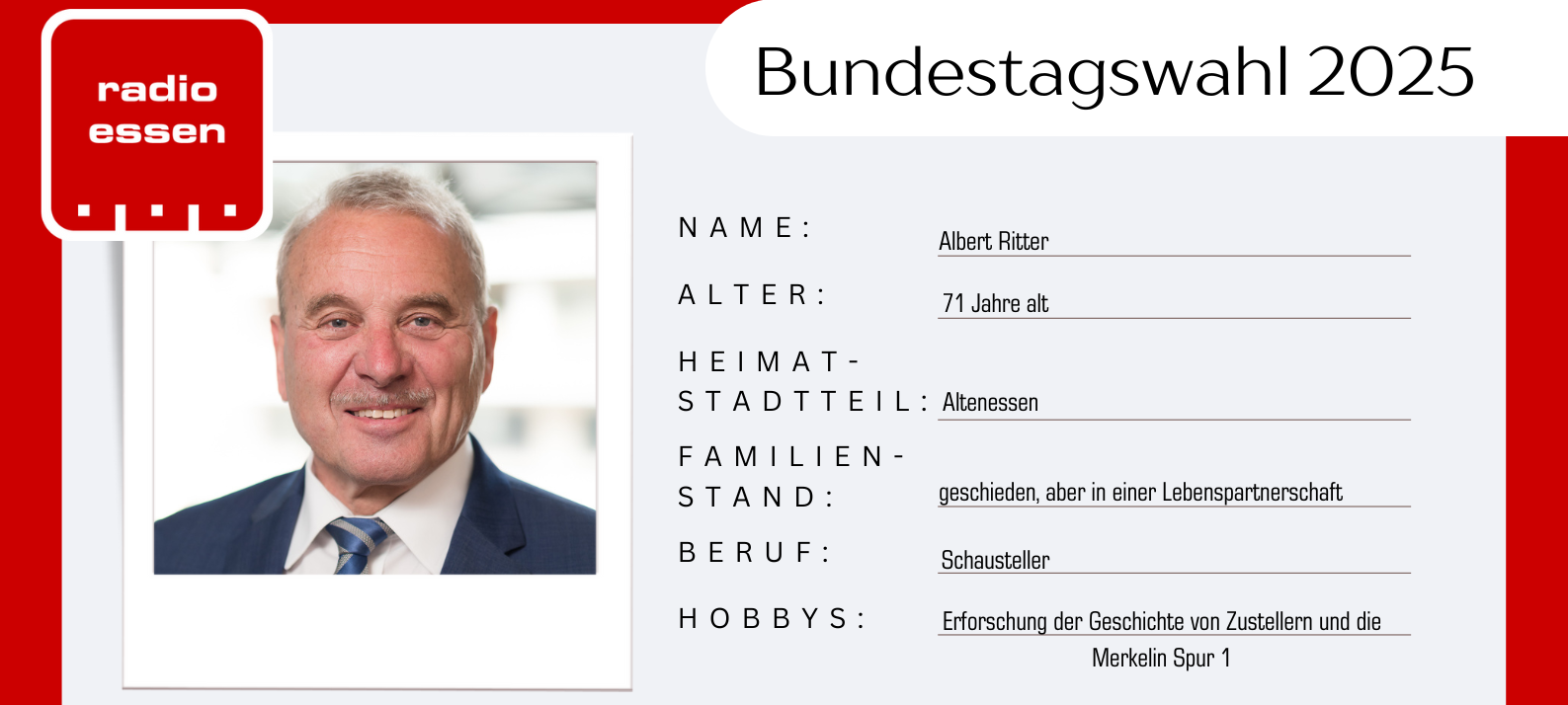 Bundestagswahl 2025 in Essen: Das sind die Kandidaten aus dem Wahlbezirk III