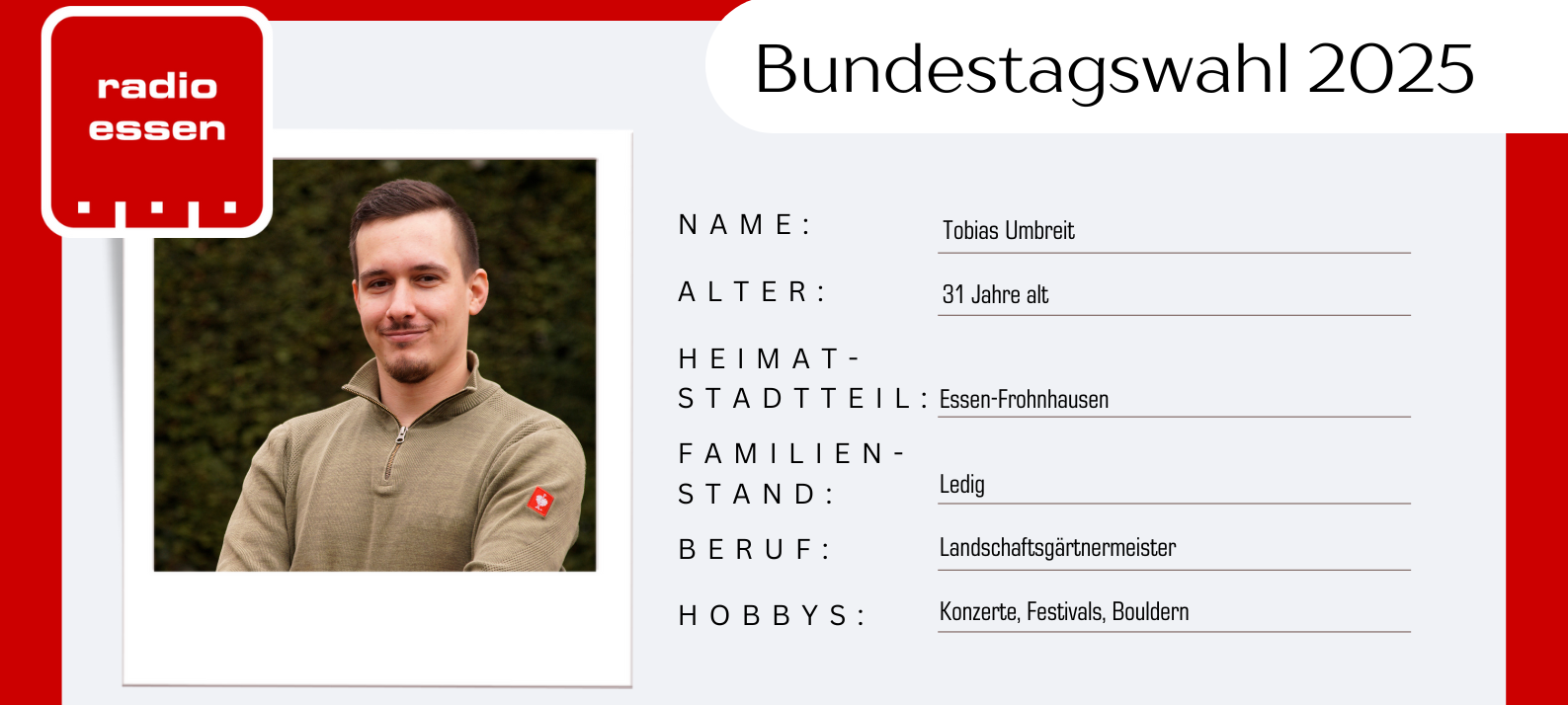 Bundestagswahl 2025 in Essen: Das sind die Kandidaten aus dem Wahlbezirk III