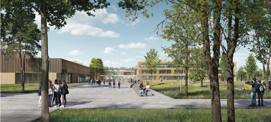 Neue Gesamtschule in Essen: Bau schreitet endlich voran