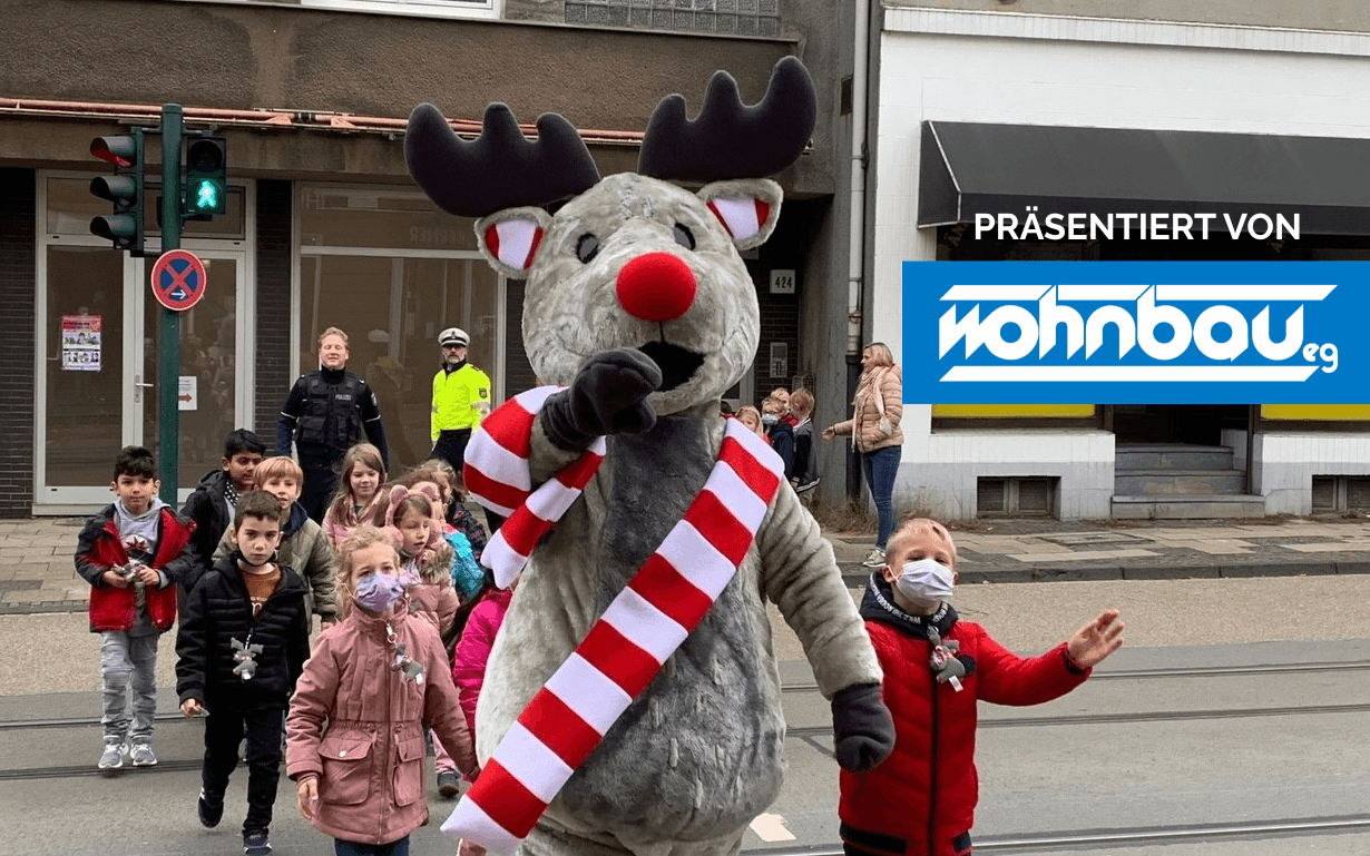 Emil hilft Kindern sicher über die Straße