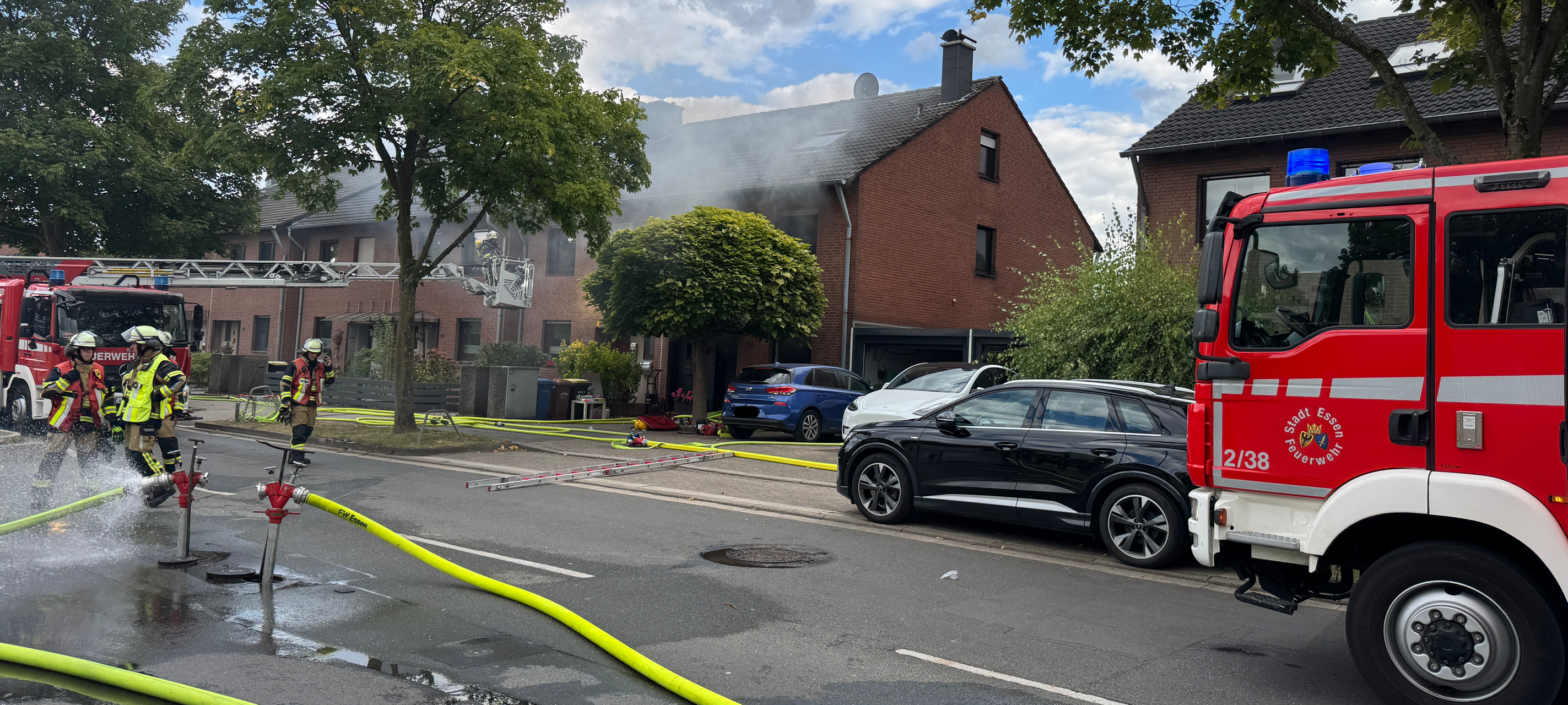 Feuerwehr-Einsatz in Essen: Kita-Kinder können nicht abgeholt werden