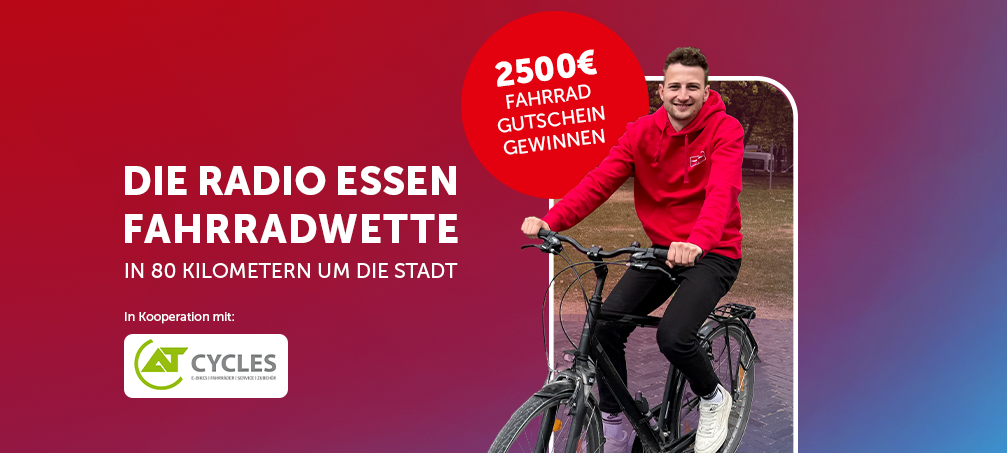 Die Radio Essen-Fahrradwette: In 80 Kilometern um die Stadt