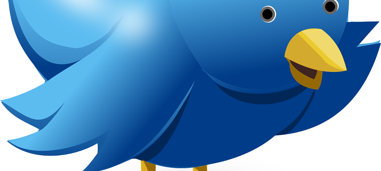 Ein blauer animierter Vogel