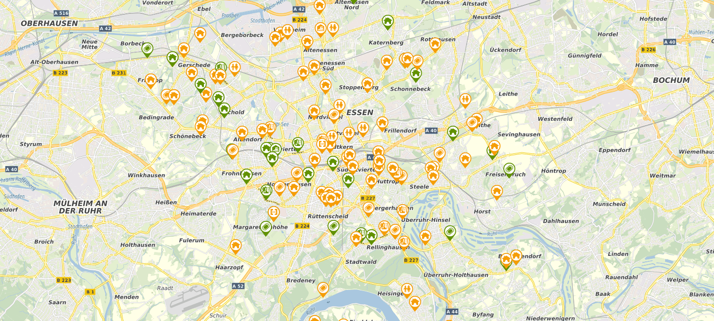 Die Stadt zeigt auf einer interaktiven Karte alle Bauprojekte im Stadtgebiet