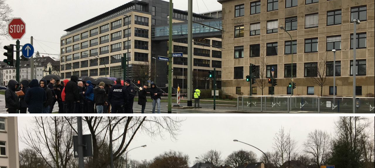 Bombendrohung am Landgericht in Essen