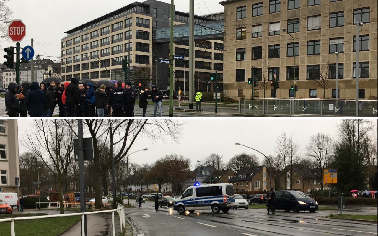 Bombendrohung am Landgericht in Essen
