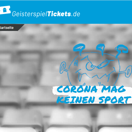 Die Seite aus Essen Geisterspieltickets.de für Einnahmen in der Corona-Krise.
