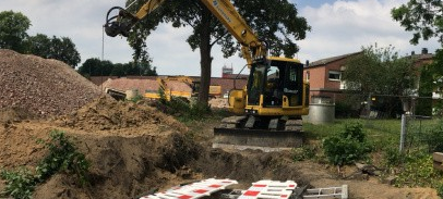 Fundort Bombe in Essen an der Elisenstraße