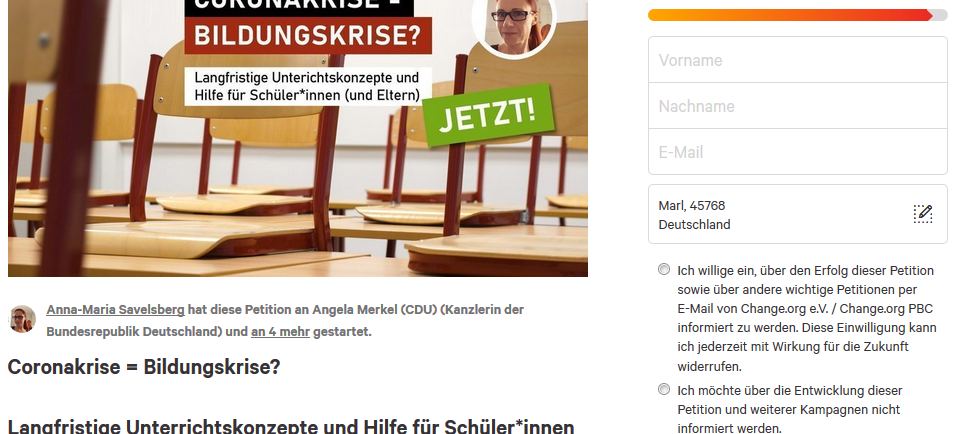 Bildung in Corona-Zeiten: Mutter aus Essen startet Online-Petition
