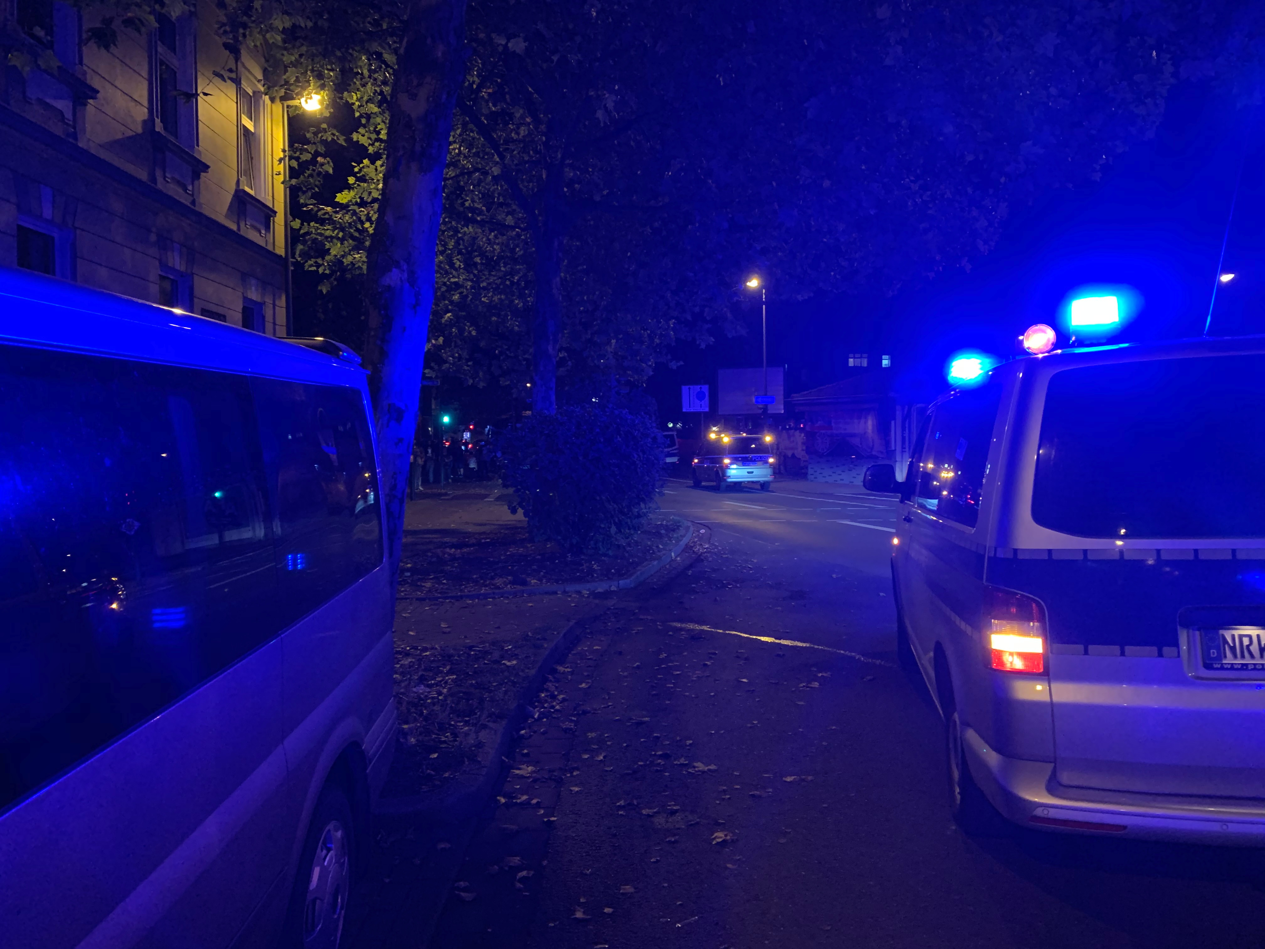 Blaulicht bei Razzia in Essen