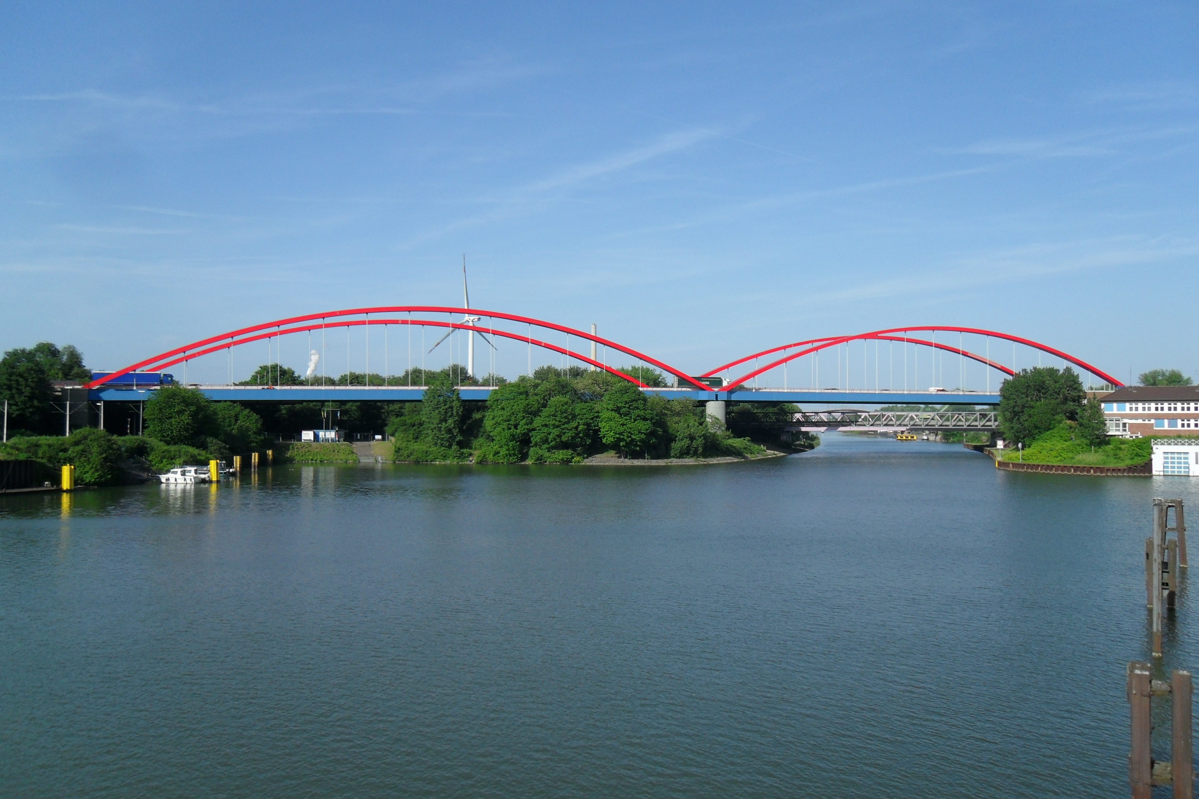 Brücke über den Rhein-Herne-Kanal zwischen Essen und Bottrop