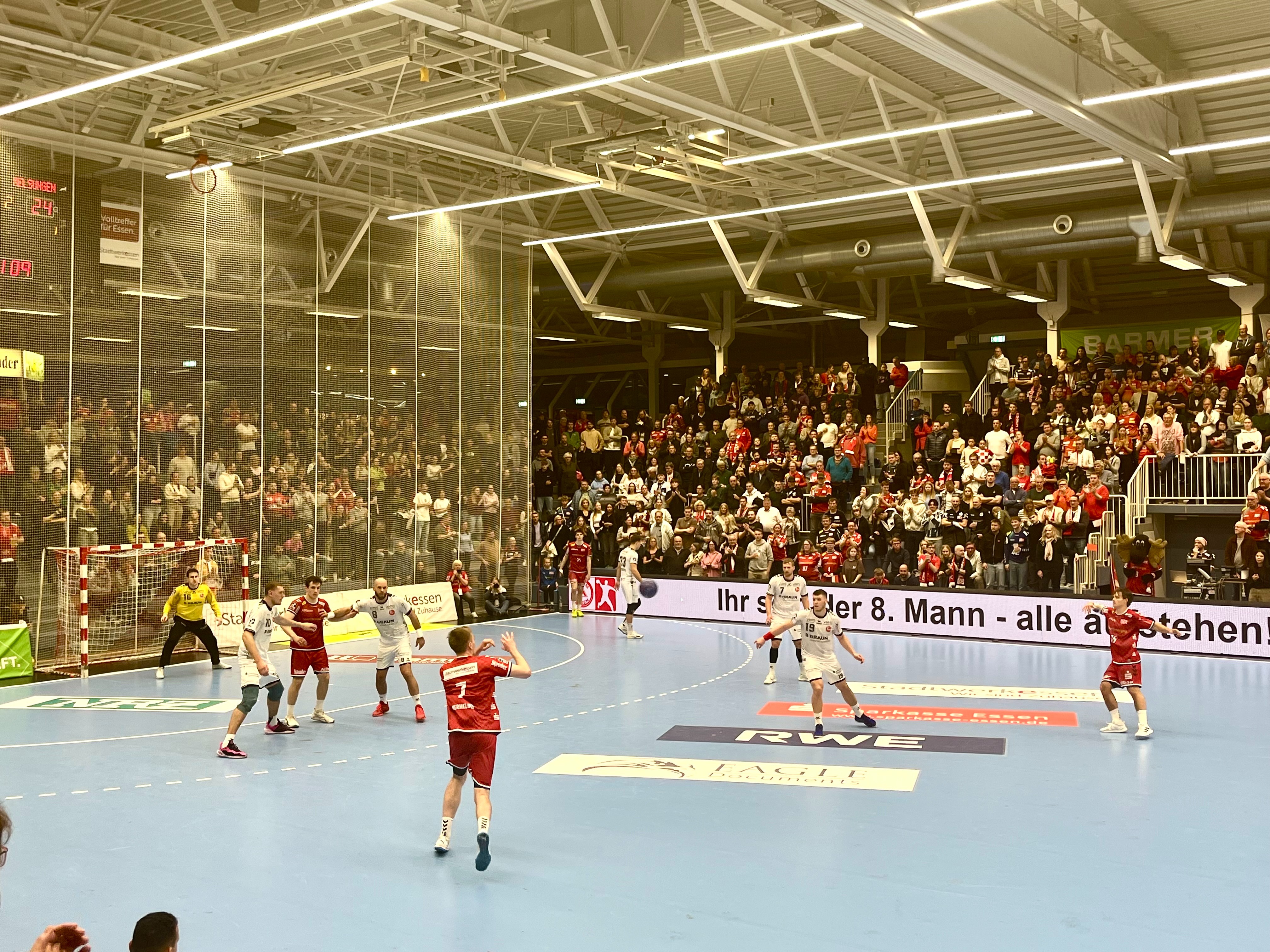 Der TUSEM Essen verpasst die Pokalsensation gegen Melsungen.